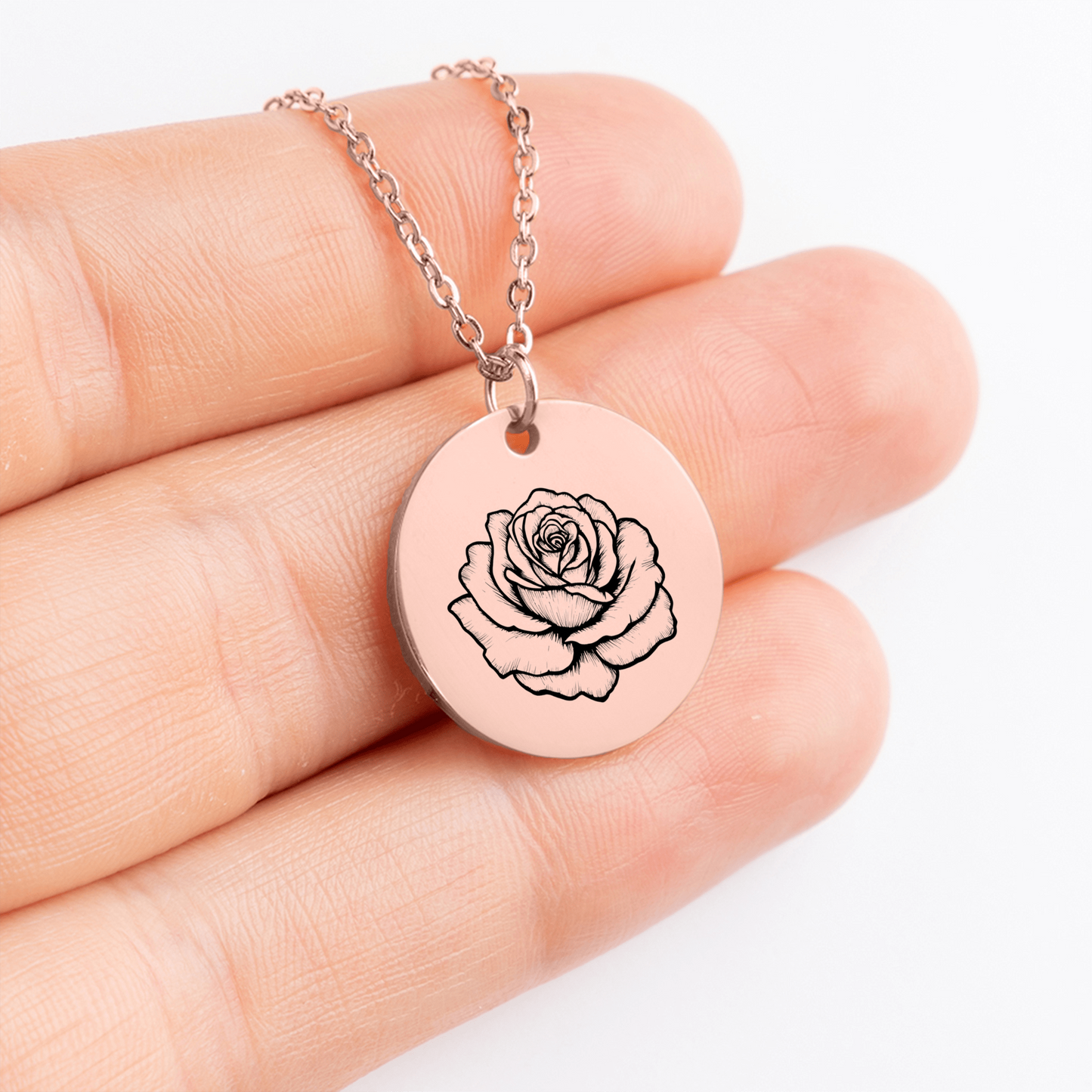 Be Divine halskæde med rose