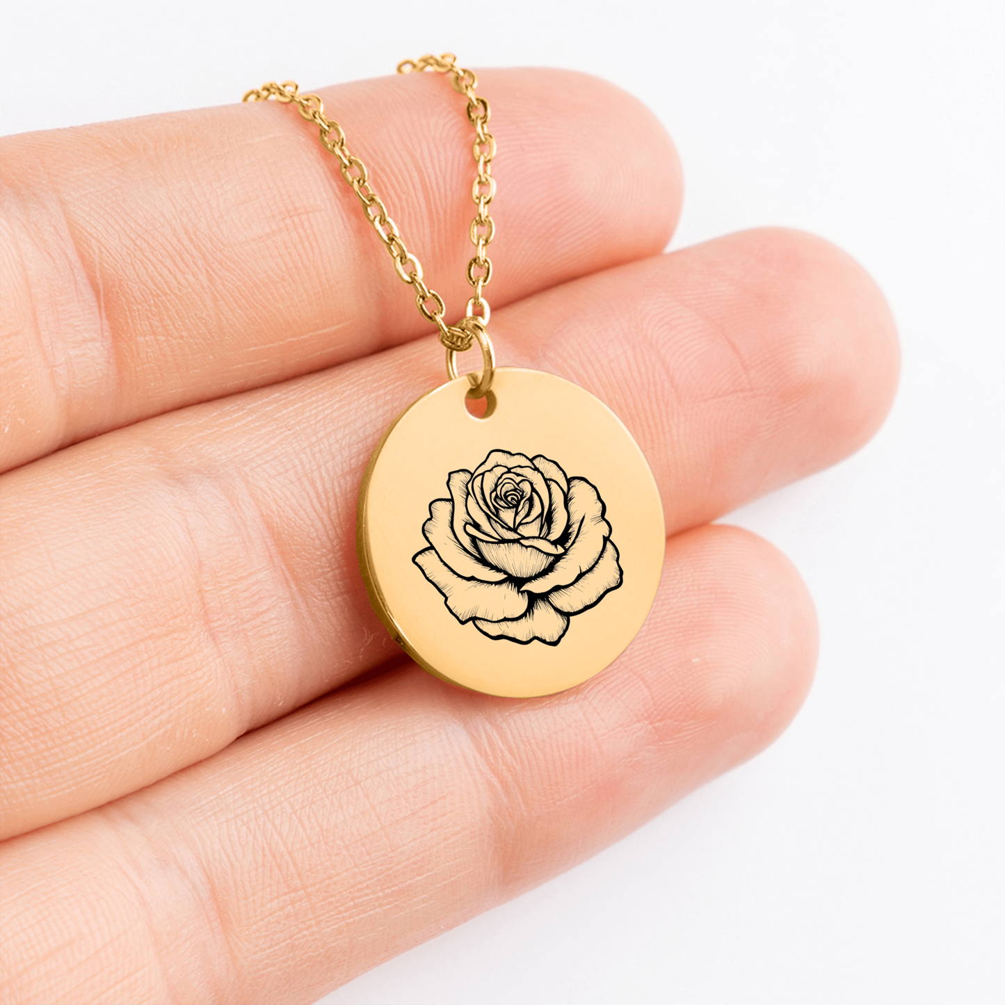 Be Divine halskæde med rose